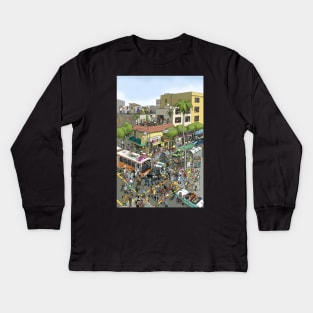 Muni Meltdown Kids Long Sleeve T-Shirt